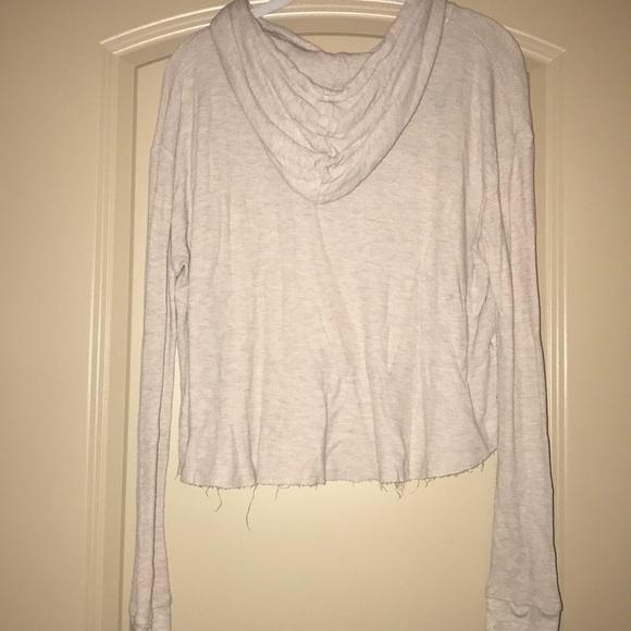 Mikey &Joey tan thermal lightweight relaxed hoodie - Picture 4 of 6